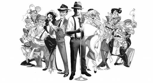 Illustration of Detective Slate and the Characters